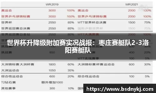 世界杯升降级附加赛实况战报：枣庄赛艇队2-3洛阳赛艇队